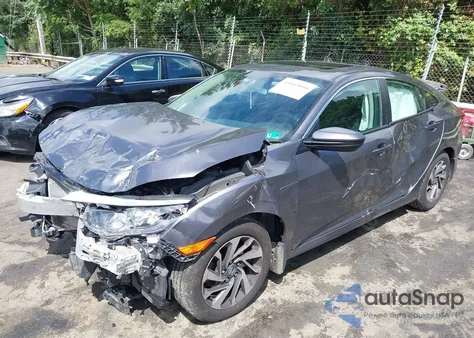 2018 Honda Civic Ex z USA, uszkodzony, nr VIN 2HGFC2F77JH502276